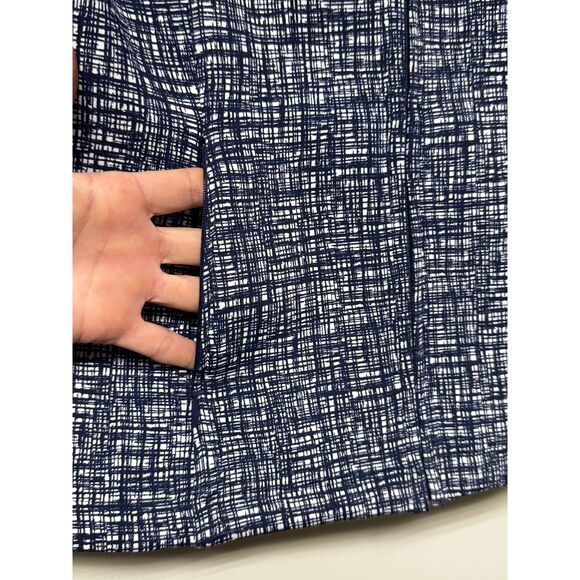 J. MCLAUGHLIN Navy/White Neoprene Zip Front Athletic Jacket, Sz S - Picture 4 of 9